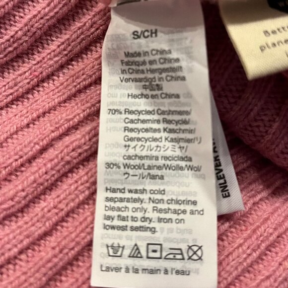 Madewell (re)sourced Cashmere Ribbed Mockneck Pullover Sweater - Picture 5 of 6